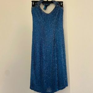 Sequins dress (Blue)